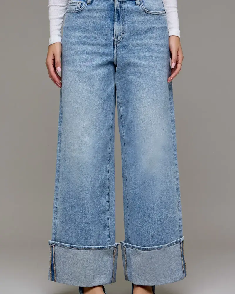 Nori High Rise Cuffed Super Wide Leg