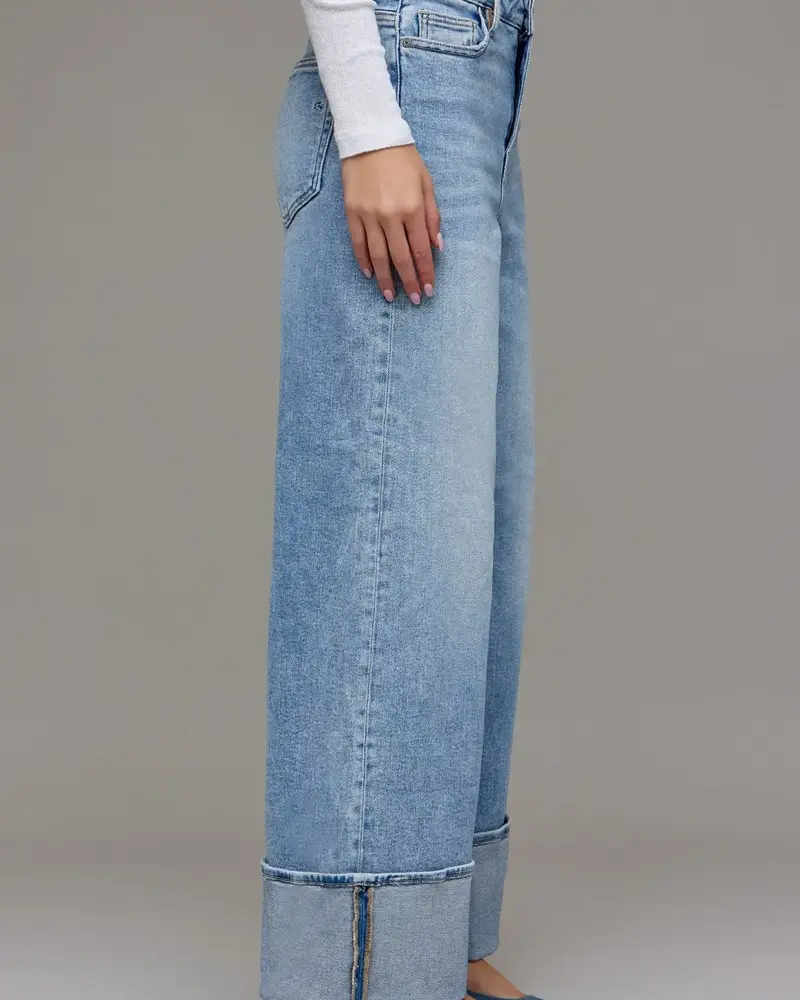Nori High Rise Cuffed Super Wide Leg