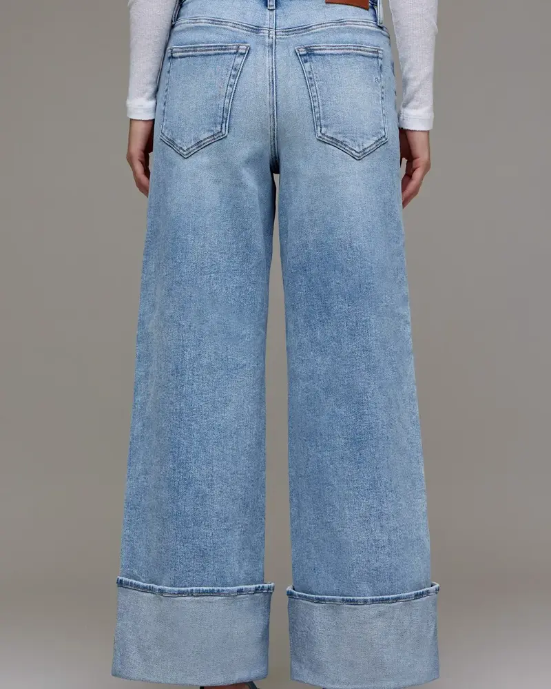 Nori High Rise Cuffed Super Wide Leg
