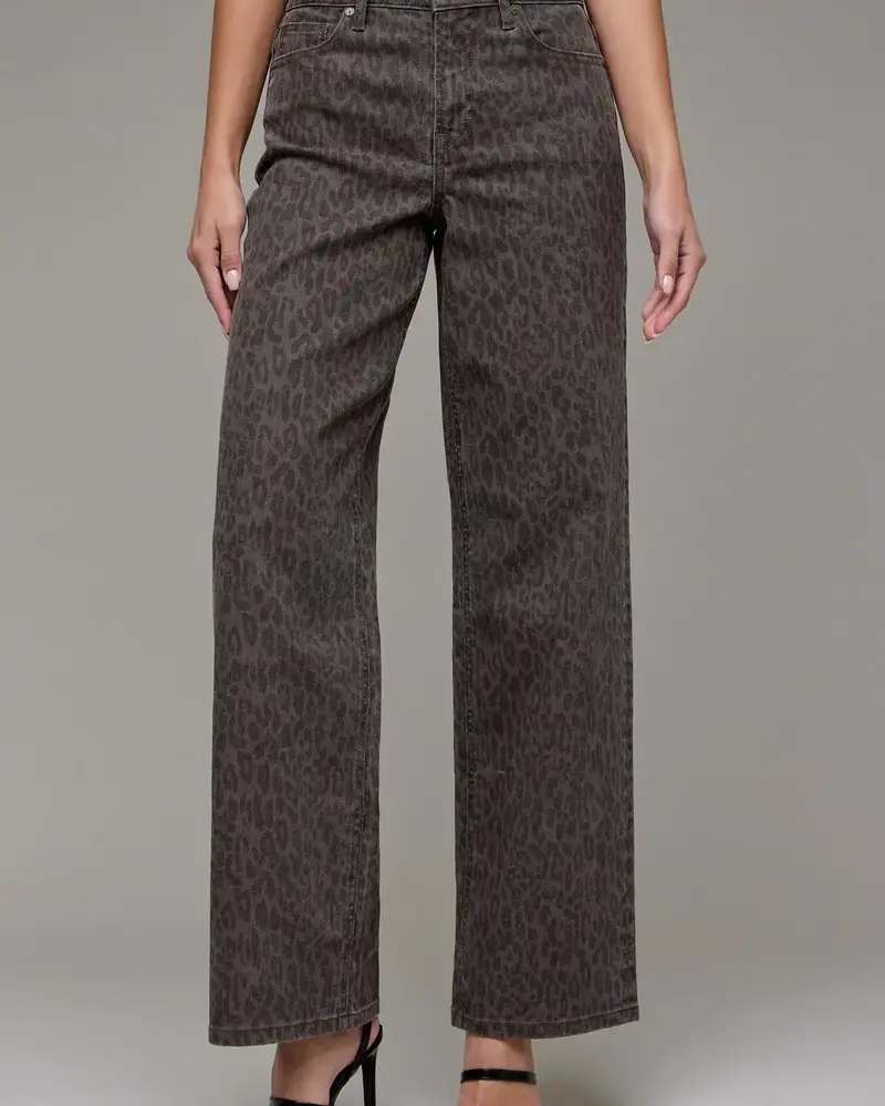 Logan Dad Jean | Brown Cheetah