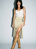 Skylar Suede Fringe Buckle Skirt | Cream