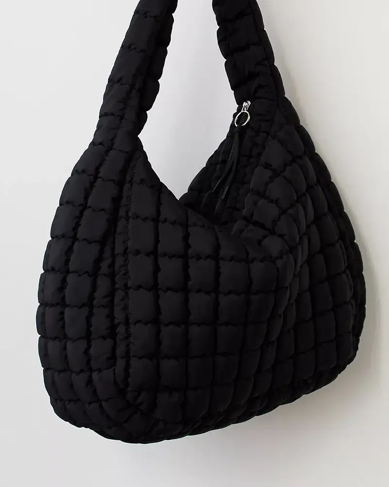 Free People Quilted Carryall Bag | Black