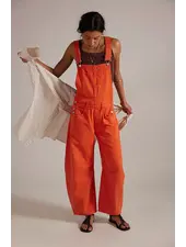Free People Good Luck Barrel Overalls | Spicy