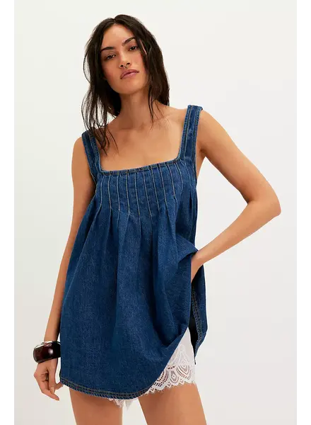 Free People Katie Denim Tunic