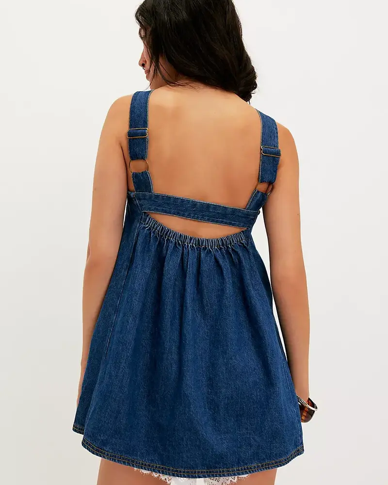 Free People Katie Denim Tunic