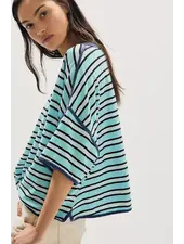 Free People Clean Rugby Tee | Crystal