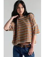 Free People Clean Rugby Tee | Almond