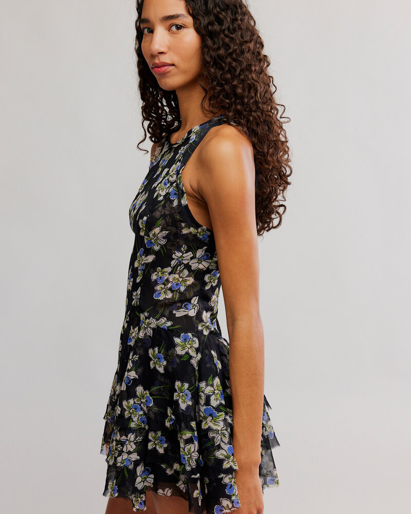 Free People Raven Printed Mini Dress | Midnight
