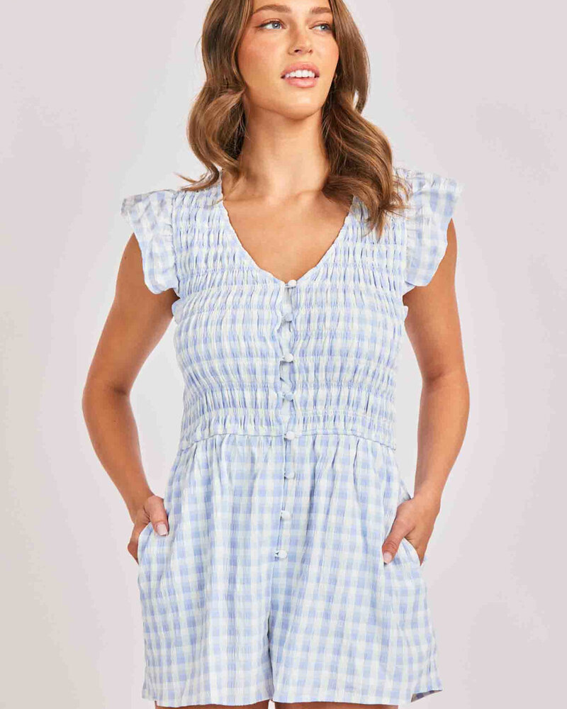 Sky Blue Romper