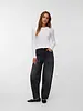 Vero Moda Billie High Rise Barrel Jean | Black 32 Inseam