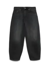Vero Moda Billie High Rise Barrel Jean | Black 30" Inseam