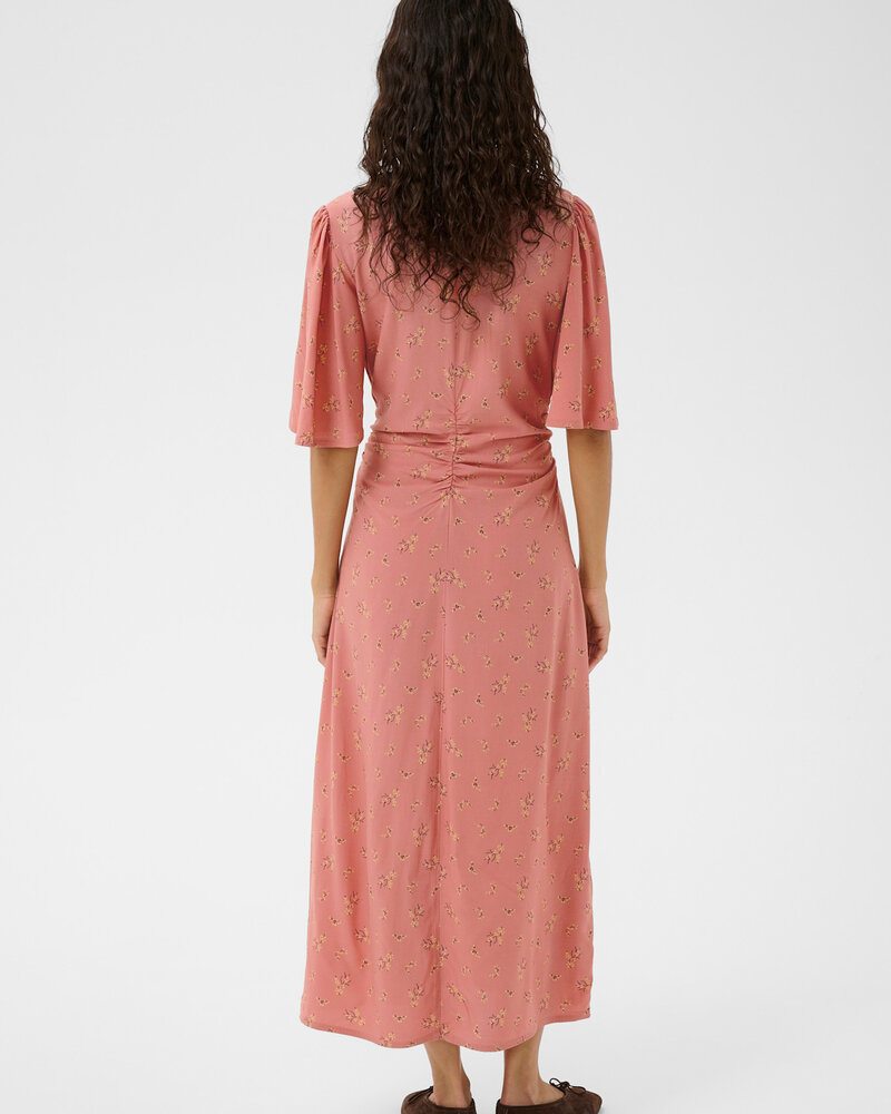 Arjana Ruching Dress | Rose