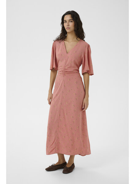 Arjana Ruching Dress | Rose