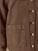 Vero Moda Jamie Denim Shacket | Chocolate