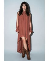 Heidi High Low Halter Dress | Mauve