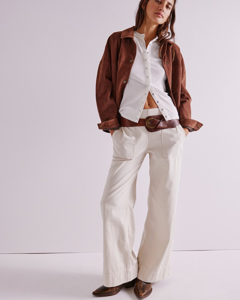 Free People Breezy Denim Pull-On Jeans | Bright Lights