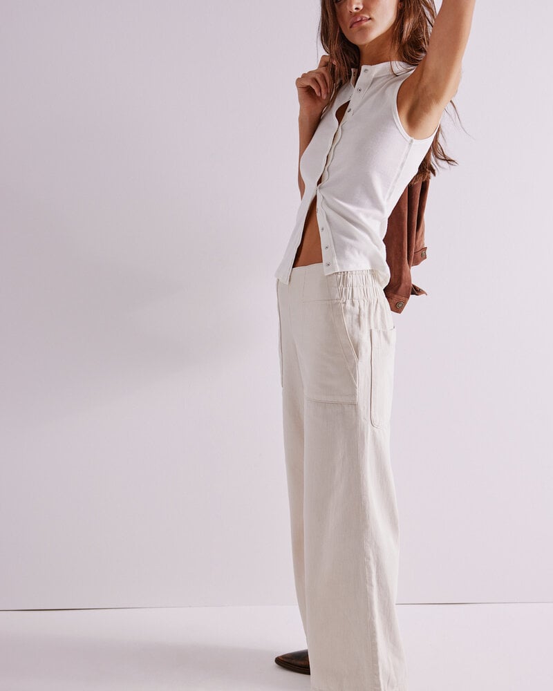 Free People Breezy Denim Pull-On Jeans | Bright Lights