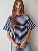 Landon Striped Tee | Navy Stripe
