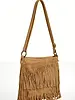 Keri Suede Leather Crossbody Bag | Brown