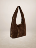Kaden Suede Leather Bag | Coffee