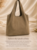 Sammie Suede Leather Tote Bag | Taupe