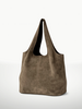 Sammie Suede Leather Tote Bag | Taupe