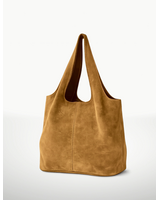 Sammie Suede Leather Tote Bag | Brown
