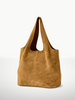 Sammie Suede Leather Tote Bag | Brown
