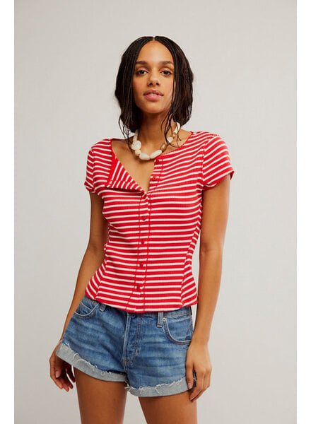 Free People Most Wanted Cardi | Red Stripe