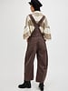 Free People Good Luck Barrel Overalls | Chocolate