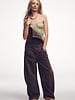 Free People Good Luck Barrel Overalls | Chocolate