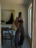 Free People Good Luck Barrel Overalls | Chocolate