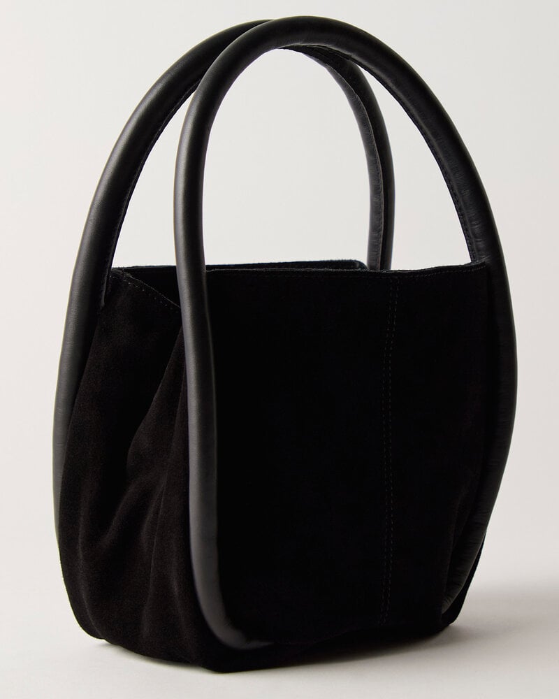 Free People Barlow Suede Bucket Bag | Black