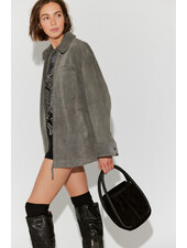 Free People Barlow Suede Bucket Bag | Black