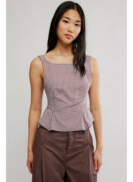Free People Sunfaded Denim Top | Lilac