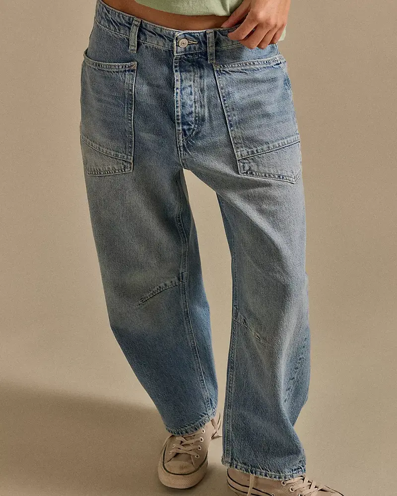 Free People Minimalist Moxie Barrel Jeans | Country Fair