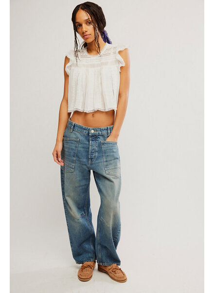 Free People Minimalist Moxie Barrel Jeans | High Hopes