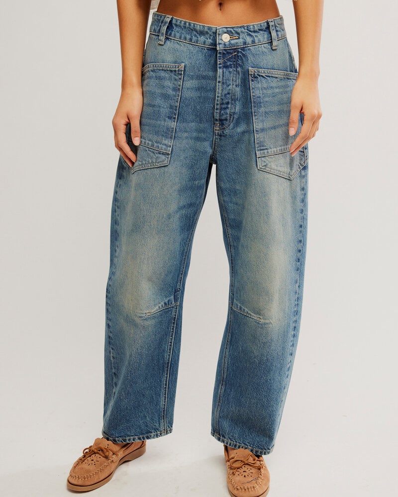 Free People Minimalist Moxie Barrel Jeans | High Hopes