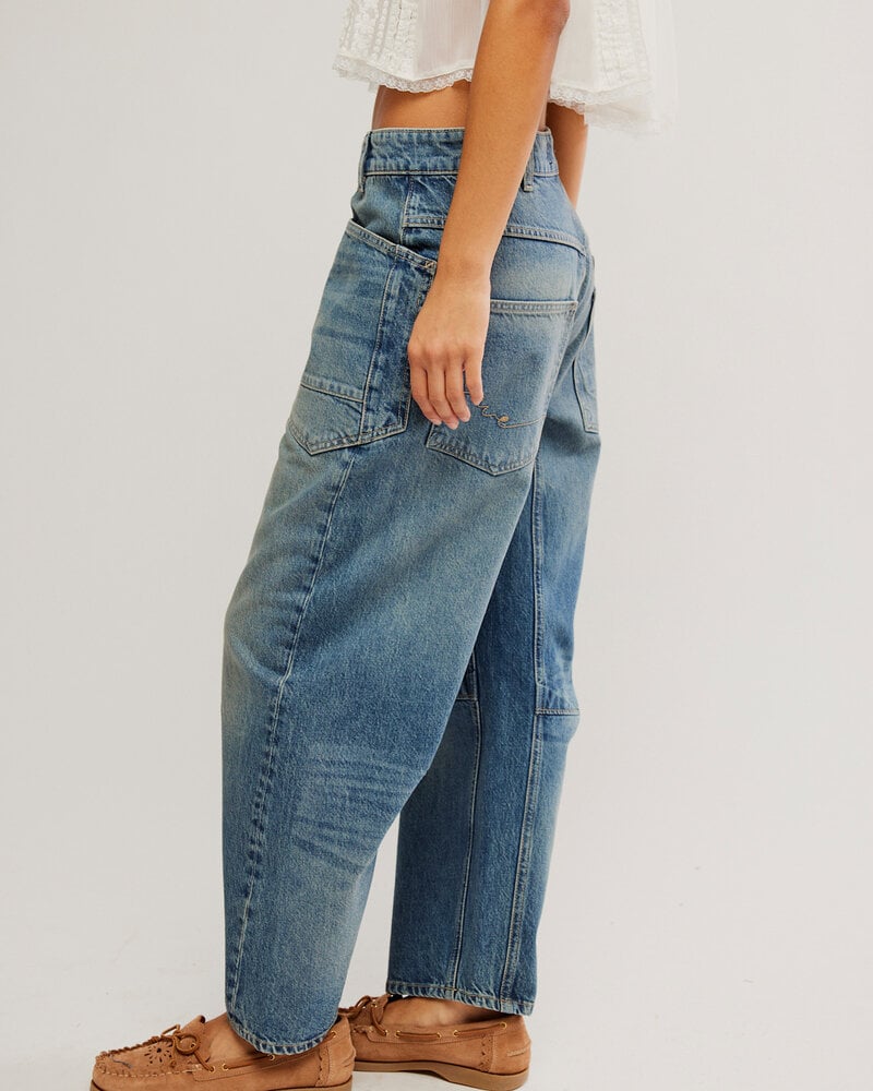 Free People Minimalist Moxie Barrel Jeans | High Hopes