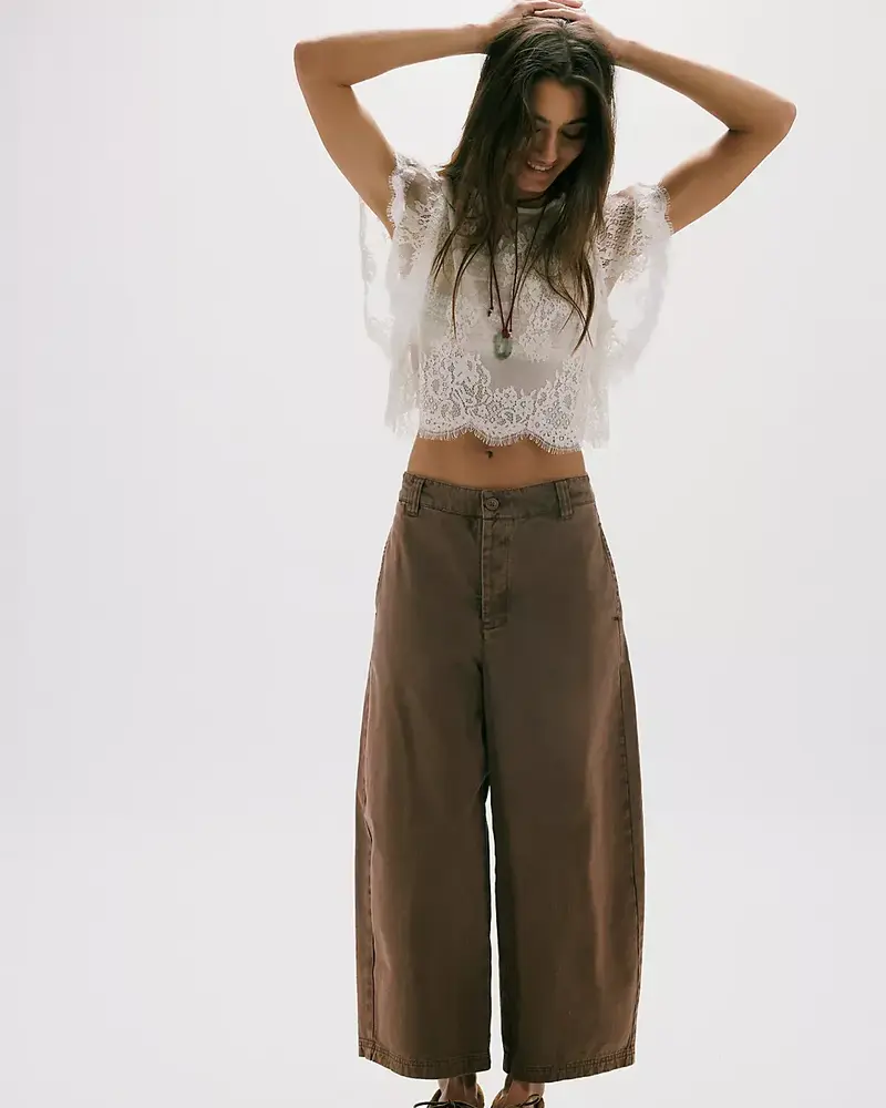 Free People Lay Down Chino Trousers | Brownie