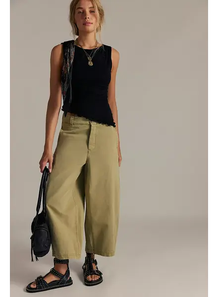 Free People Lay Down Chino Trousers | Aloe