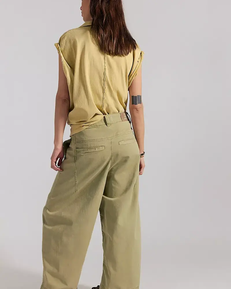 Free People Lay Down Chino Trousers | Aloe
