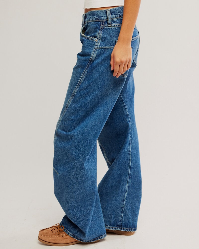 Free People Fable Low-Rise Twisted Bowed Jeans | Heart Song
