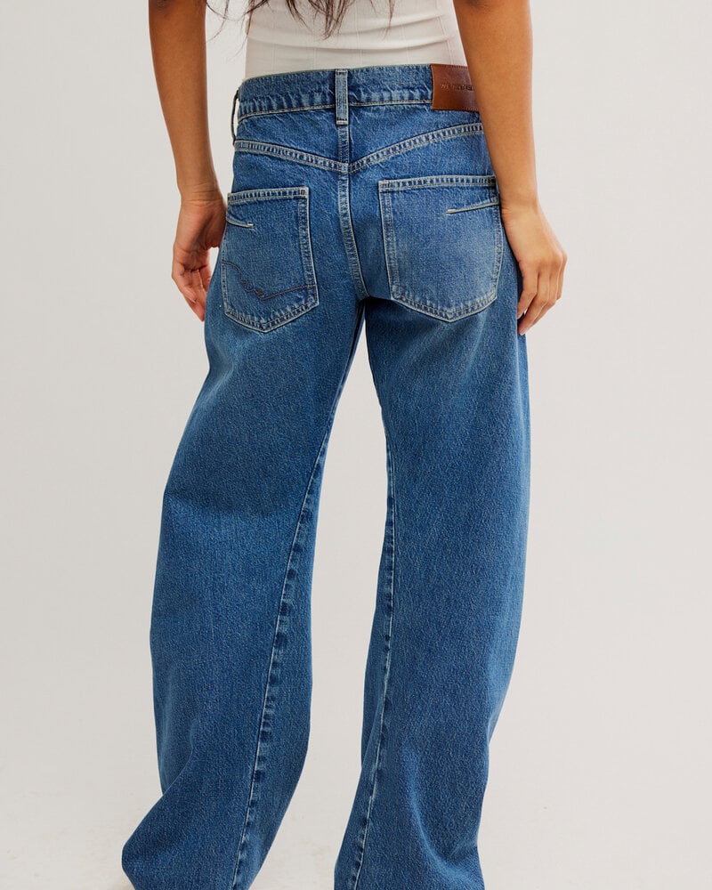 Free People Fable Low-Rise Twisted Bowed Jeans | Heart Song