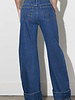 Shanny Snap Detail Wide Leg Jeans