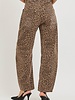 Kaddi Leopard Barrel Jeans