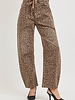 Kaddi Leopard Barrel Jeans