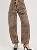 Kaddi Leopard Barrel Jeans