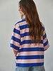 Bold Striped Rugby Tee | Pink
