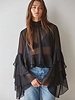 Baroque Flared Cuff Crop Top